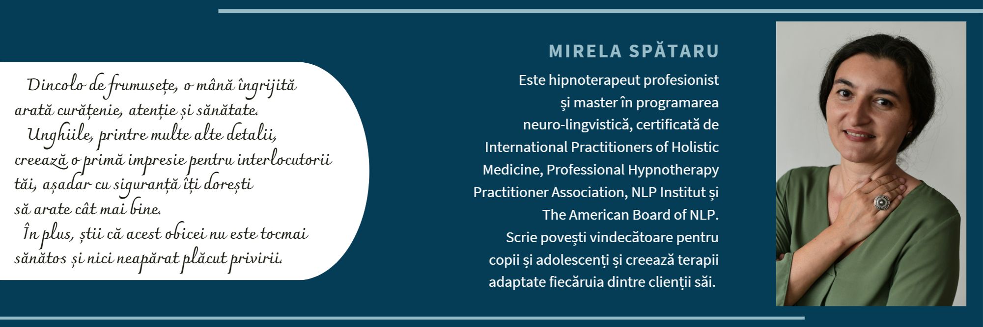 Mirela Spataru hipnoterapeut